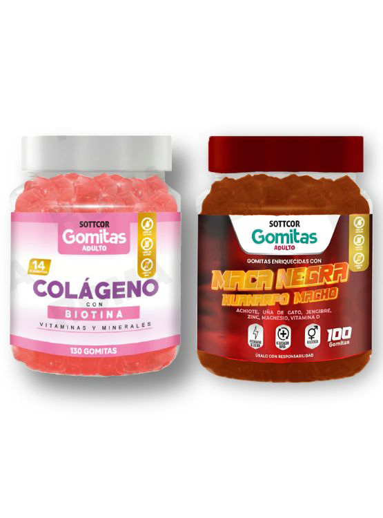 PACK GOMITAS COLAGENO Y GOMITAS MACA NEGRA - 1