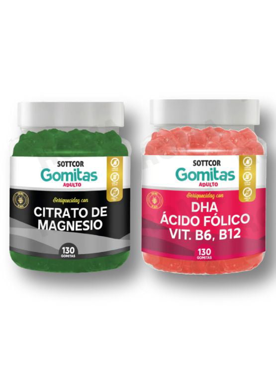 PACK GOMITAS CITRATO DE MAGNESIO Y GOMITAS DHA - 1