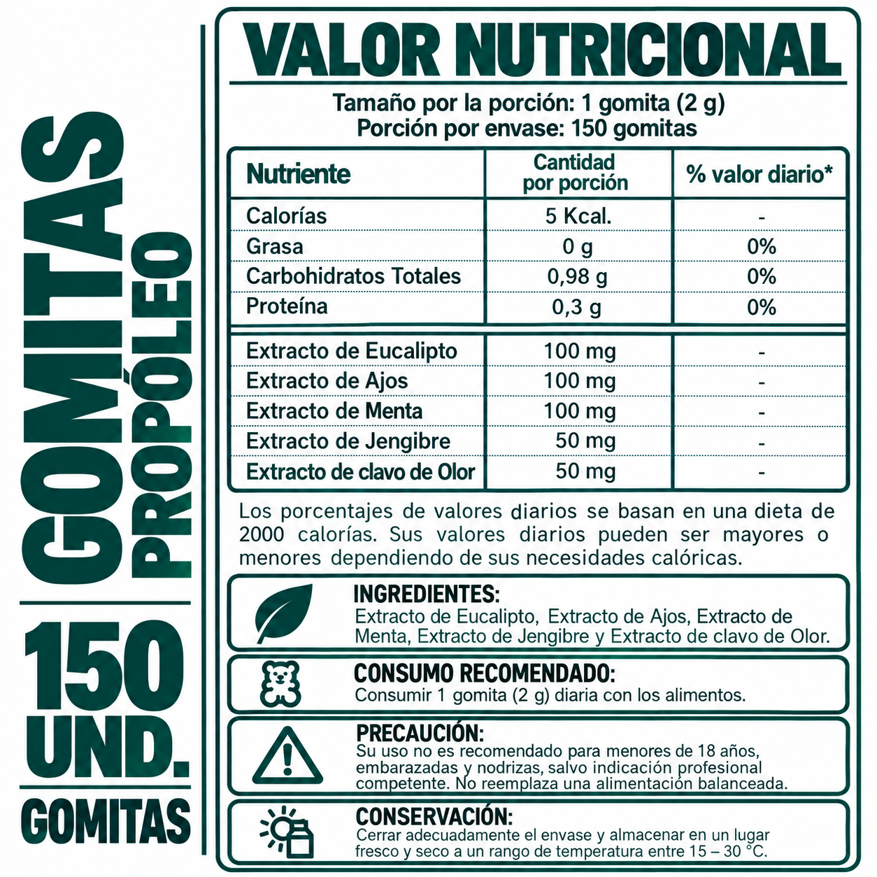 PACK 3 GOMITAS PROPÓLEO PARA ADULTOS 450 GOMITAS SOTTCOR LABS - 2