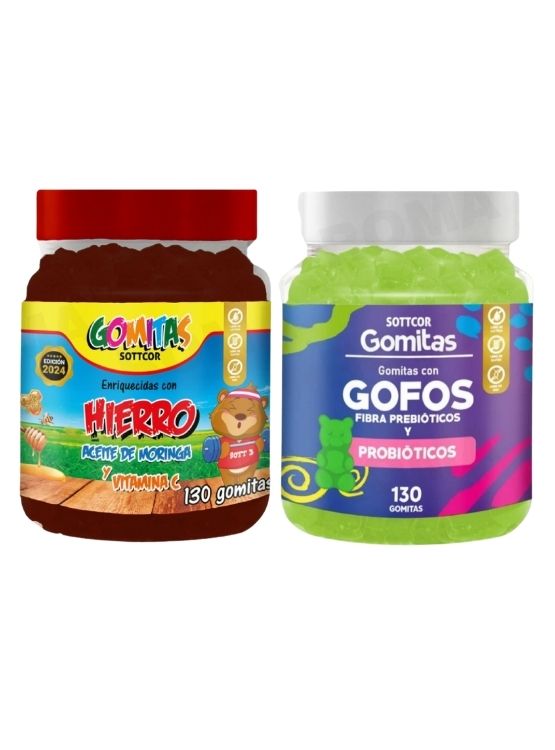 PACK 2 GOMITAS HIERRO NIÑOS + GOFOS PARA NIÑOS 260 UND - 1