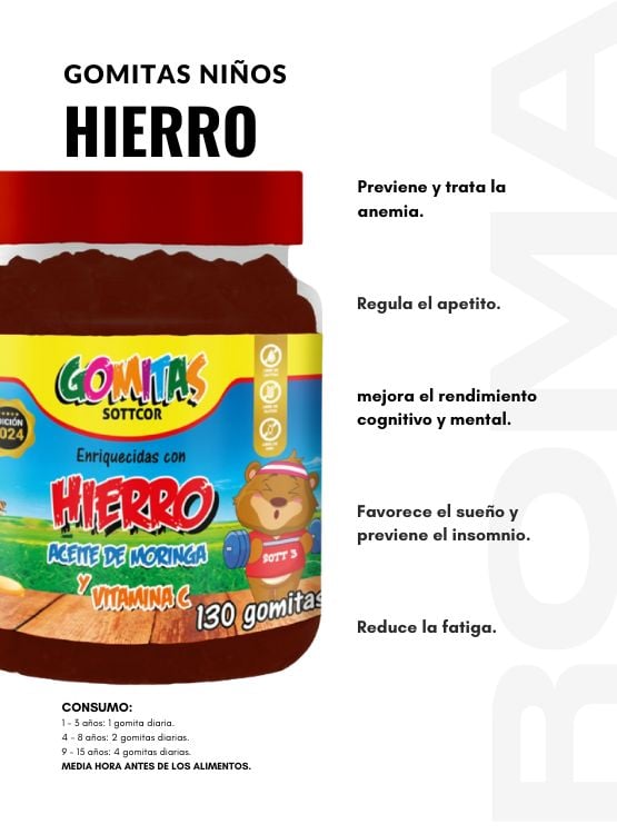 PACK 2 GOMITAS ZINC QUELADO NIÑOS + HIERRO NIÑOS 260 UND - 3
