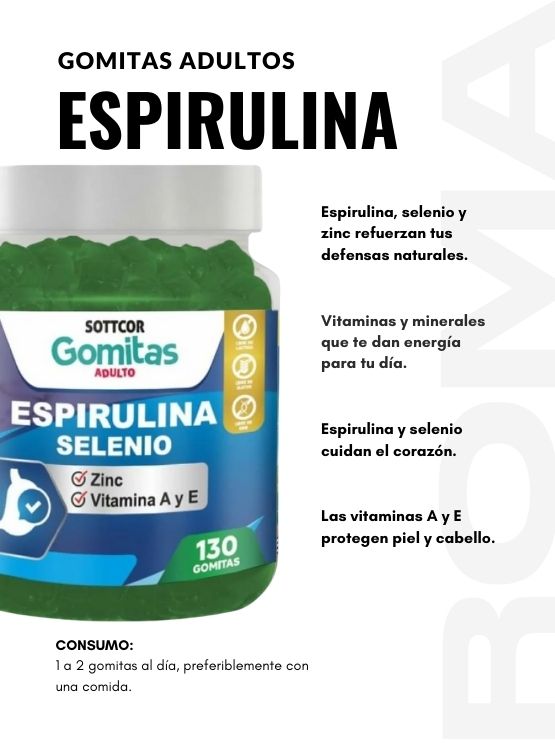 PACK GOMITAS VINAGRE DE MANZANA, GOMITAS COLAGENO Y GOMITAS ESPIRULINA - 4