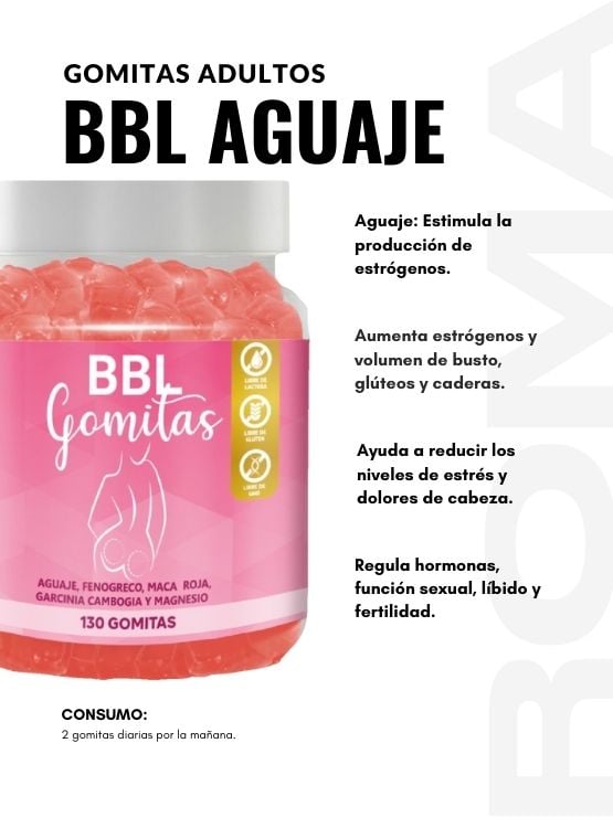 PACK GOMITAS BBL AGUAJE Y GOMITAS MACA NEGRA - 1
