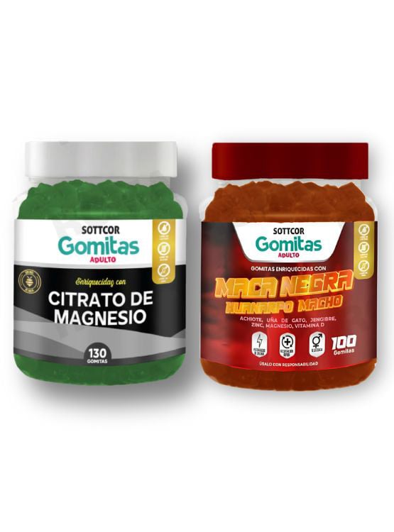 PACK GOMITAS CITRATO DE MAGNESIO Y GOMITAS MACA NEGRA - 1
