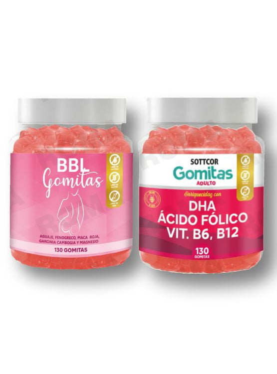 PACK GOMITAS BBL AGUAJE Y GOMITAS DHA - 1
