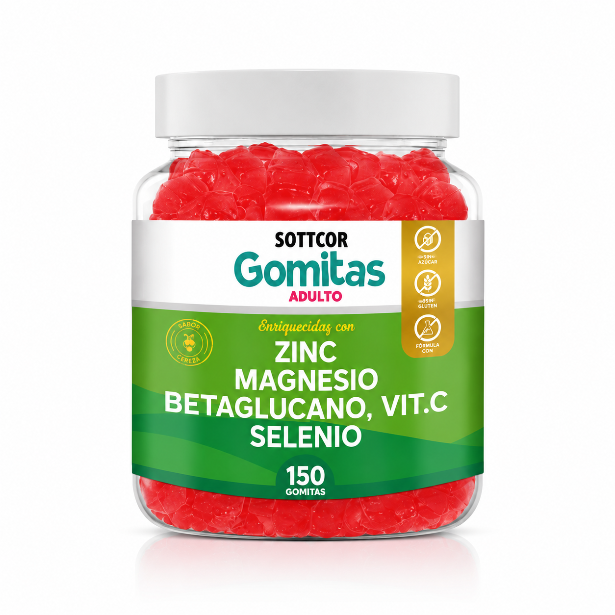 GOMITAS ZINC PARA ADULTOS 150 GOMITAS SOTTCOR LABS - 1