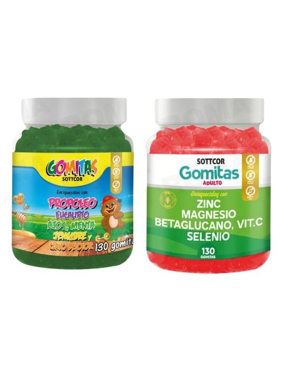 PACK 2 GOMITAS PROPÓLEO NIÑOS 130UND + GOMITAS ZINC 130UND - 1
