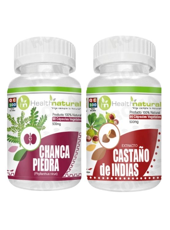 CHANCA PIEDRA HEALTHNATURAL + CASTAÑO DE INDIAS HEALTHNATURAL 500MG - 1