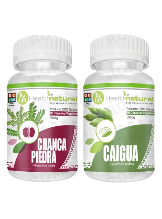 CHANCA PIEDRA HEALTHNATURAL 500MG + CAIGUA HEALTHNATURAL 500MG - 1