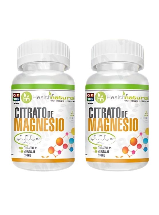 PACK 2 CITRATO DE MAGNESIO HEALTHNATURAL 1000MG - 1