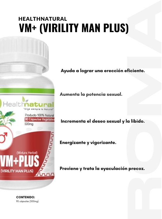 PACK 2 VM+(VIRILITY MAN PLUS) 1000MG + REGALO PASTILLERO - 2