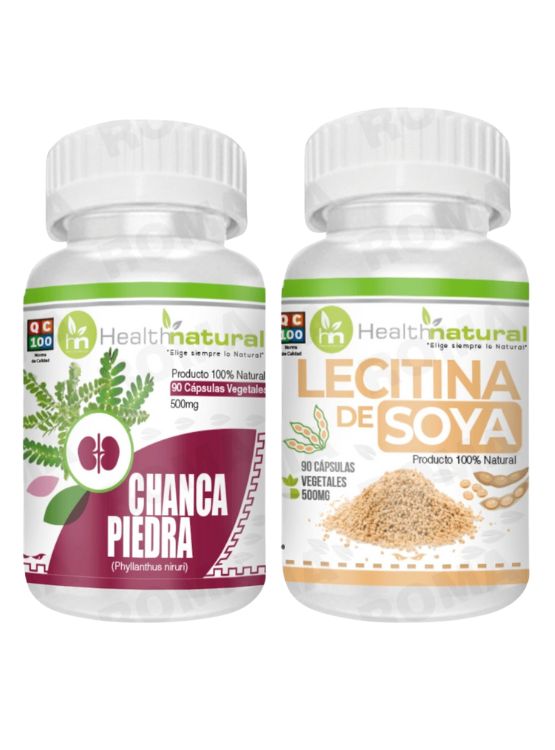 CHANCA PIEDRA HEALTHNATURAL + LECITINA DE SOYA HEALTHNATURAL 500MG - 1