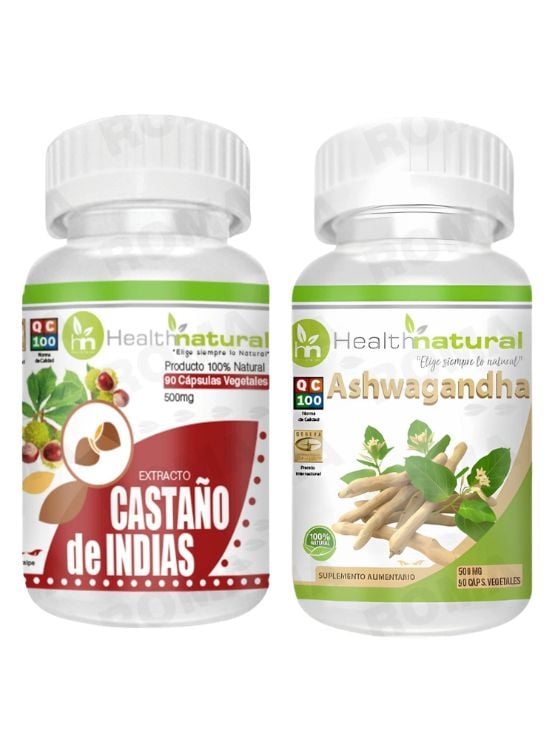 CASTAÑO DE INDIAS HEALTHNATURAL + ASHWAGANDHA HEALTHNATURAL 500MG - 1