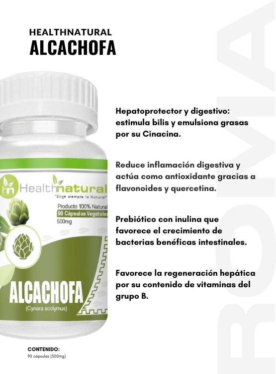 PACK 3 ALCACHOFA HEALTHNATURAL 1500MG + REGALO PASTILLERO - 2