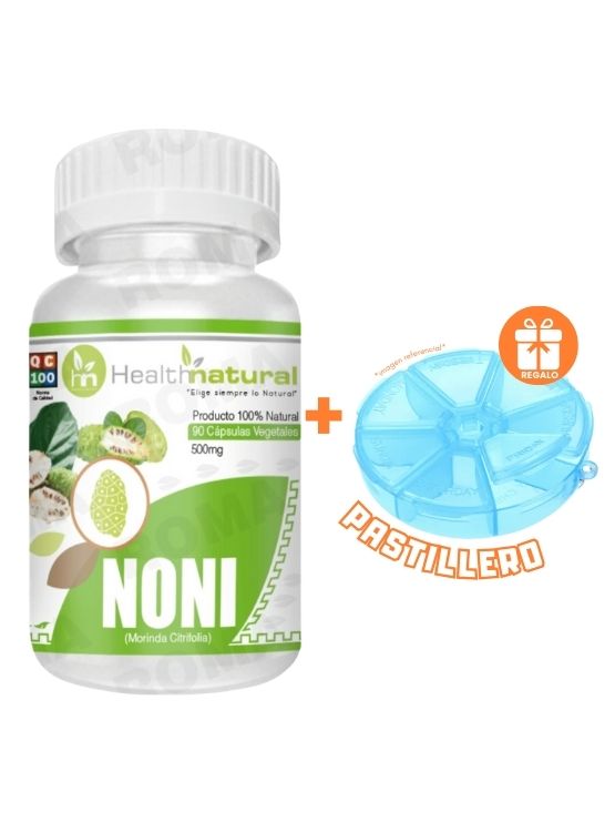 NONI HEALTHNATURAL 500MG + REGALO PASTILLERO - 1