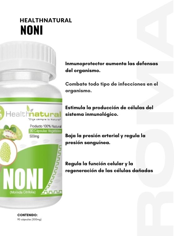 NONI HEALTHNATURAL 500MG + REGALO PASTILLERO - 2