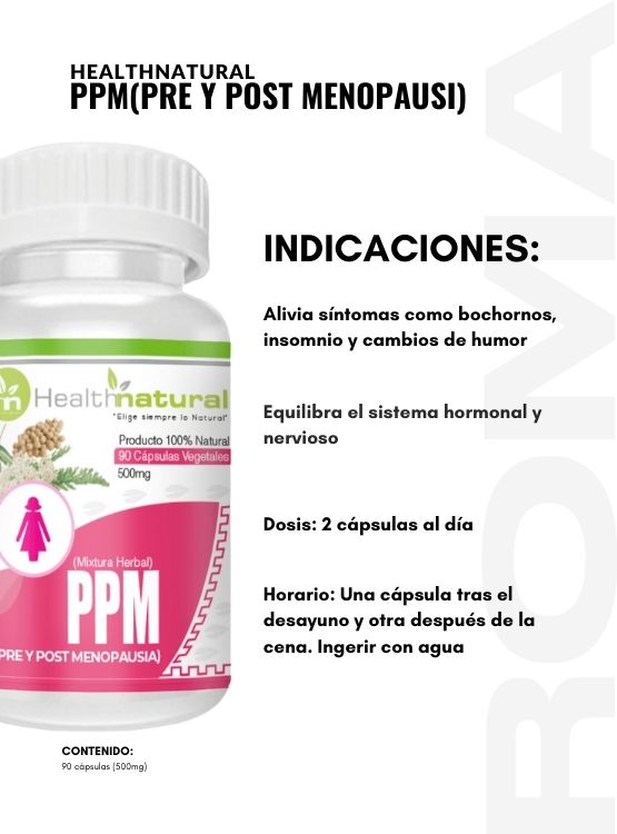 PACK 2 PPM(PRE Y POST MENOPAUSIA) HEALTHNATURAL 1000MG + REGALO - 3