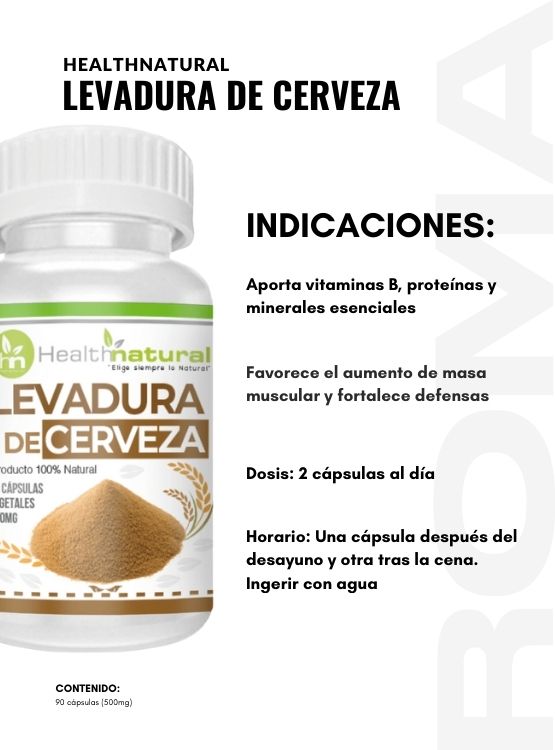 PACK 3 LEVADURA DE CERVEZA HEALTHNATURAL 1500MG + REGALO PASTILLERO - 3