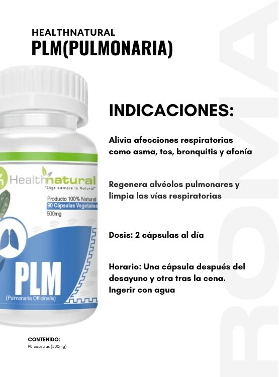 PACK 2 PLM(PULMONARIA) HEALTHNATURAL 1000MG + REGALO PASTILLERO - 3