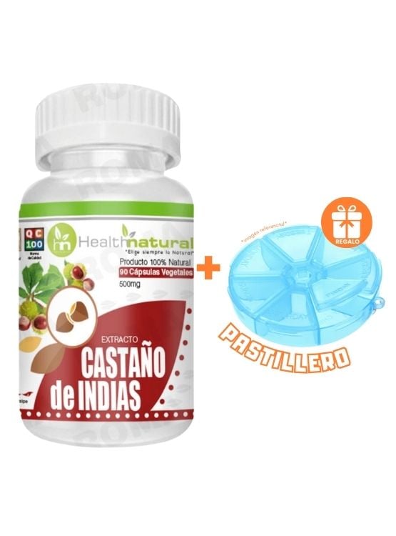 CASTAÑO DE INDIAS HEALTHNATURAL 500MG + REGALO PASTILLERO - 1