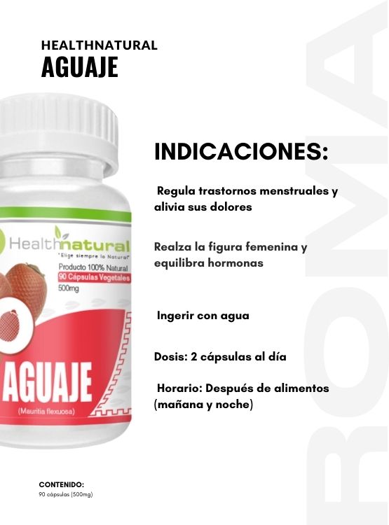 PACK 3 AGUAJE HEALTHNATURAL 1500MG + REGALO PASTILLERO - 3