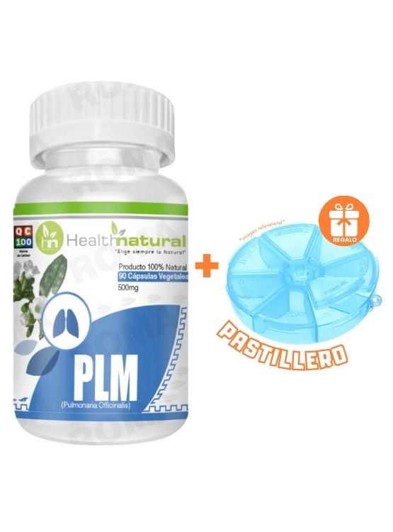 PLM(PULMONARIA) HEALTHNATURAL 500MG + REGALO PASTILLERO - 1