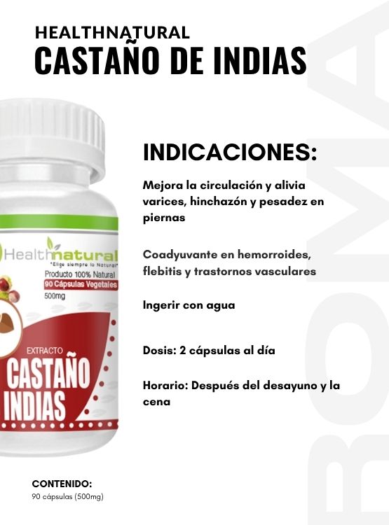 CASTAÑO DE INDIAS HEALTHNATURAL 500MG - 3