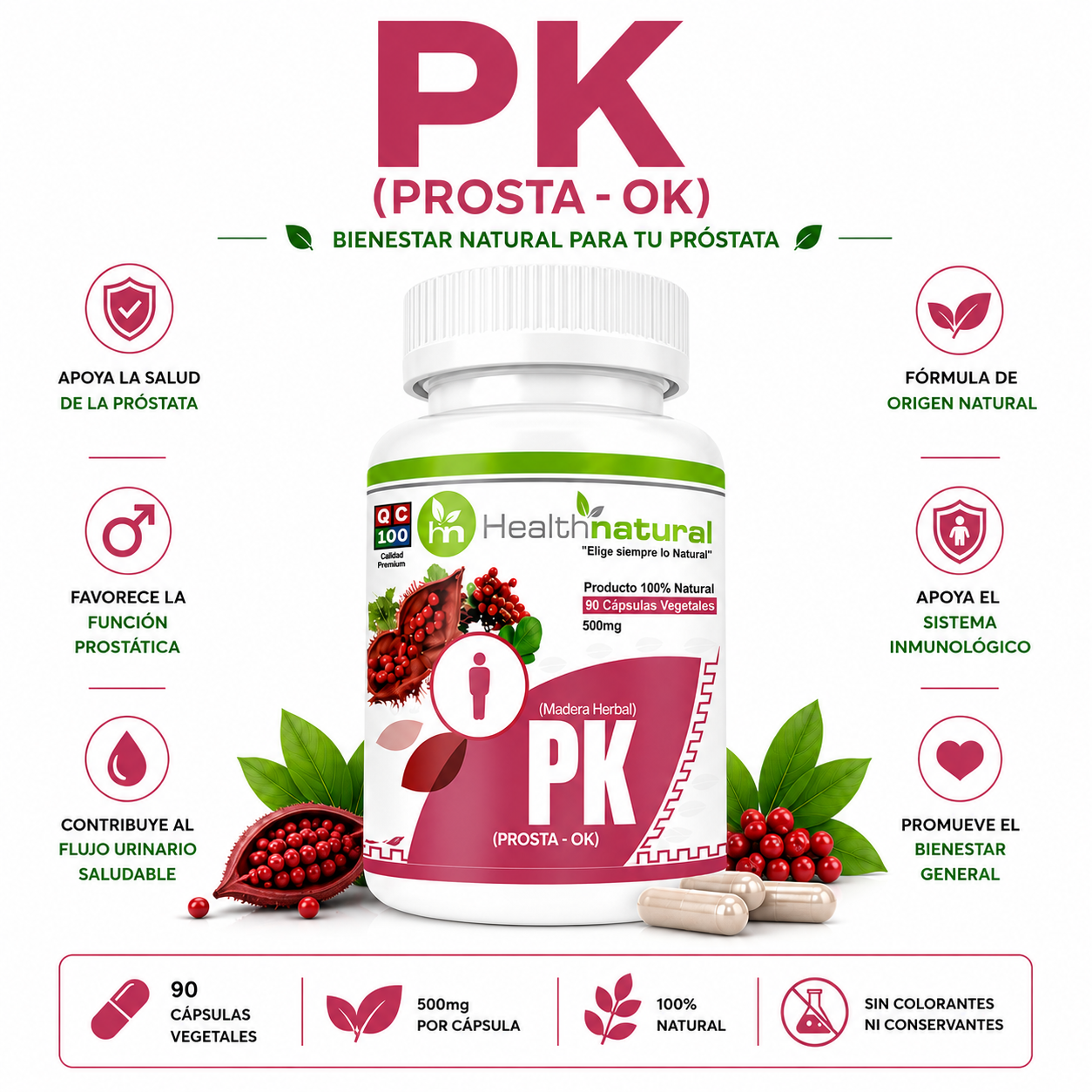 PK(PROSTA-OK) HEALTHNATURAL 500MG - 1