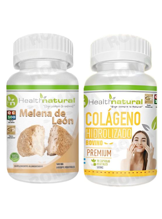 MELENA DE LEÓN HEALTHNATURAL + COLÁGENO HIDROLIZADO HEALTHNATURAL - 1