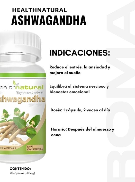 ASHWAGANDHA HEALTHNATURAL 500MG - 3