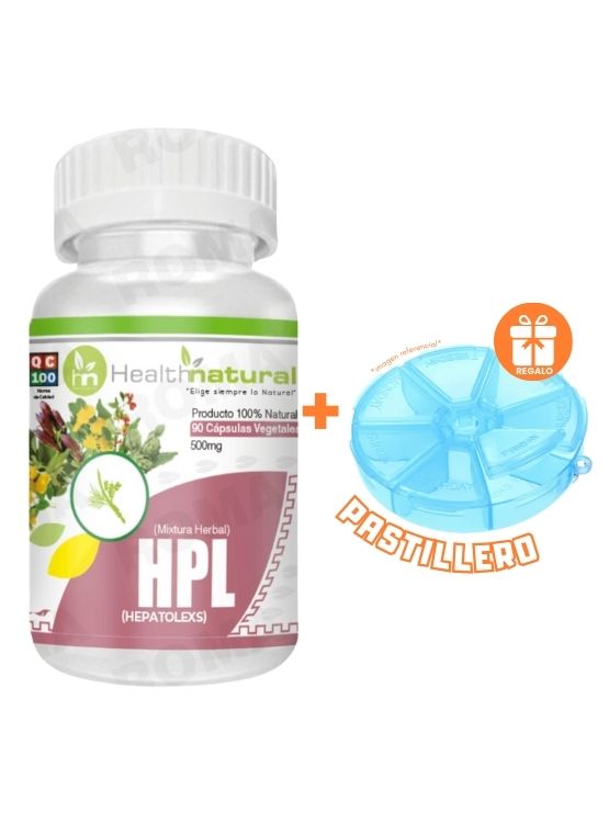 HEPATOLEX (HPL) HEALTHNATURAL 500MG + REGALO PASTILLERO - 1