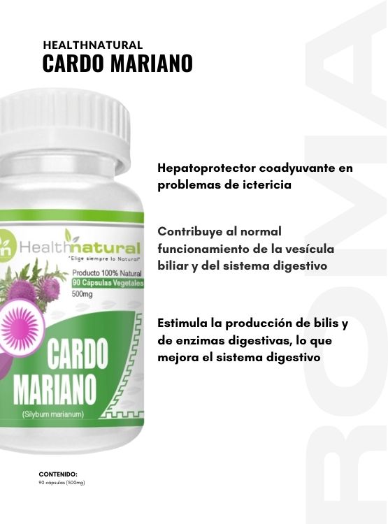 PACK 2 CARDO MARIANO HEALTHNATURAL 1000MG + REGALO PASTILLERO - 2