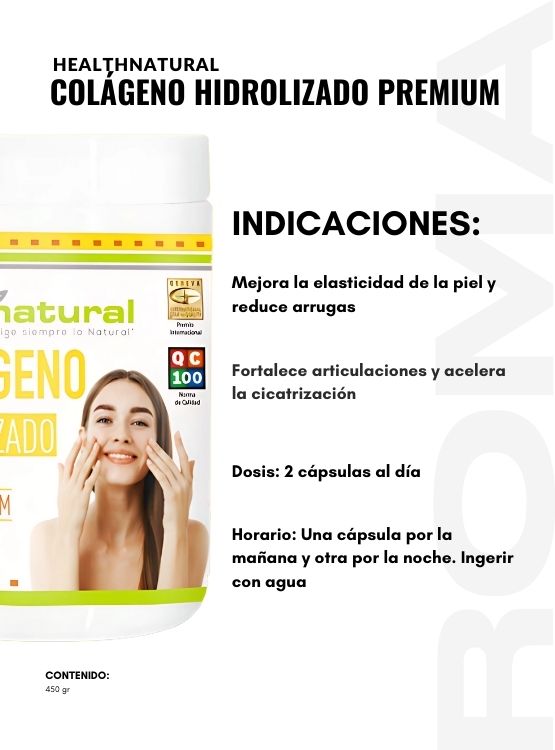 PACK 3 COLÁGENO HIDROLIZADO PREMIUM HEALTHNATURAL 1350MG + REGALO - 3