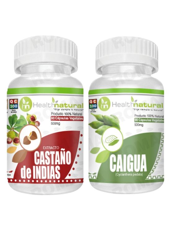 CASTAÑO DE INDIAS HEALTHNATURAL 500MG + CAIGUA HEALTHNATURAL 500MG - 1