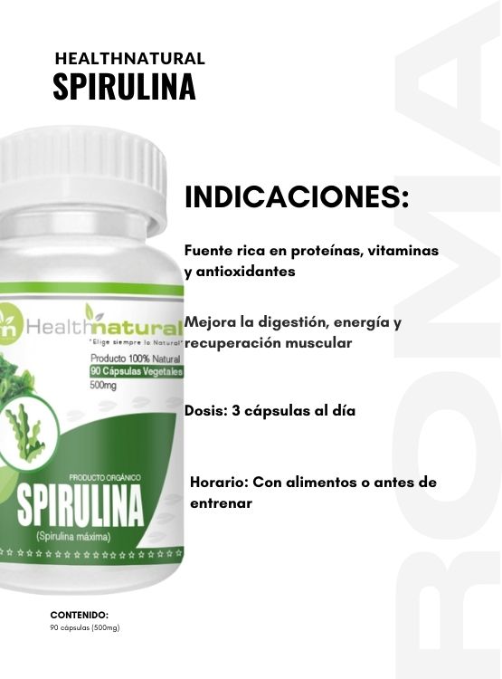 PACK 3 SPIRULINA HEALTHNATURAL 1500MG + REGALO PASTILLERO - 3