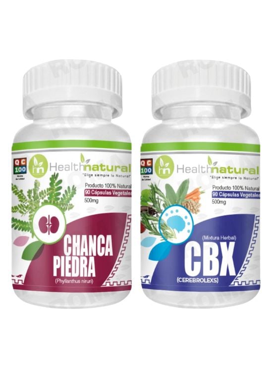 CHANCA PIEDRA HEALTHNATURAL + CBX(CEREBROLEXS) HEALTHNATURAL 500MG - 1