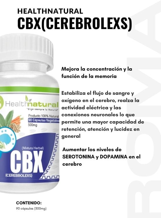 CHANCA PIEDRA HEALTHNATURAL + CBX(CEREBROLEXS) HEALTHNATURAL 500MG - 3