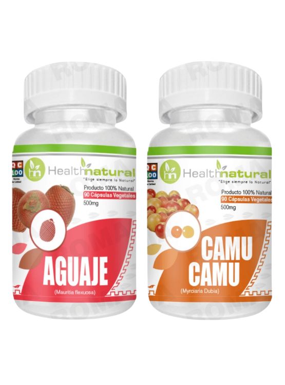 AGUAJE HEALTHNATURAL 500MG + CAMU CAMU HEALTHNATURAL 500MG - 1