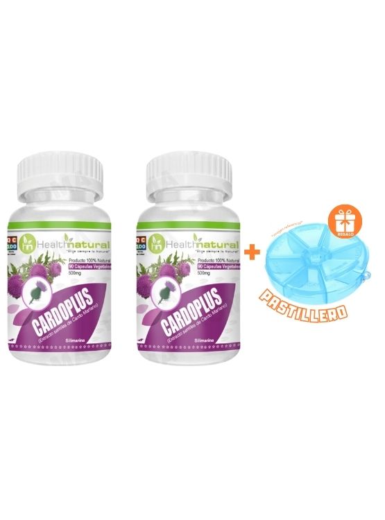 PACK 2 CARDOPLUS HEALTHNATURAL 1000MG + REGALO PASTILLERO - 1