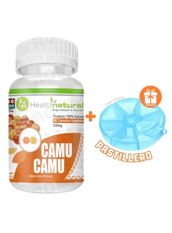 CAMU CAMU HEALTHNATURAL 500MG + REGALO PASTILLERO - 1