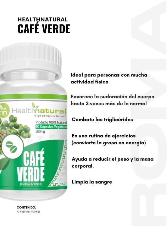 PACK 2 CAFÉ VERDE HEALTHNATURAL 1000MG + REGALO PASTILLERO - 2