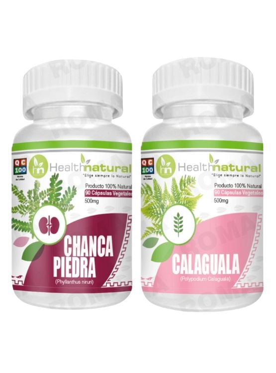 CHANCA PIEDRA HEALTHNATURAL 500MG + CALAGUALA HEALTHNATURAL 500MG - 1