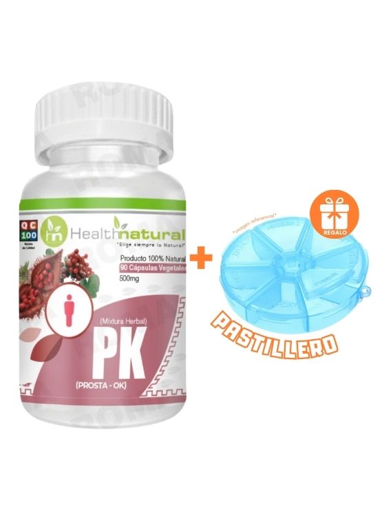 PK(PROSTA-OK) HEALTHNATURAL 500MG + REGALO PASTILLERO - 1
