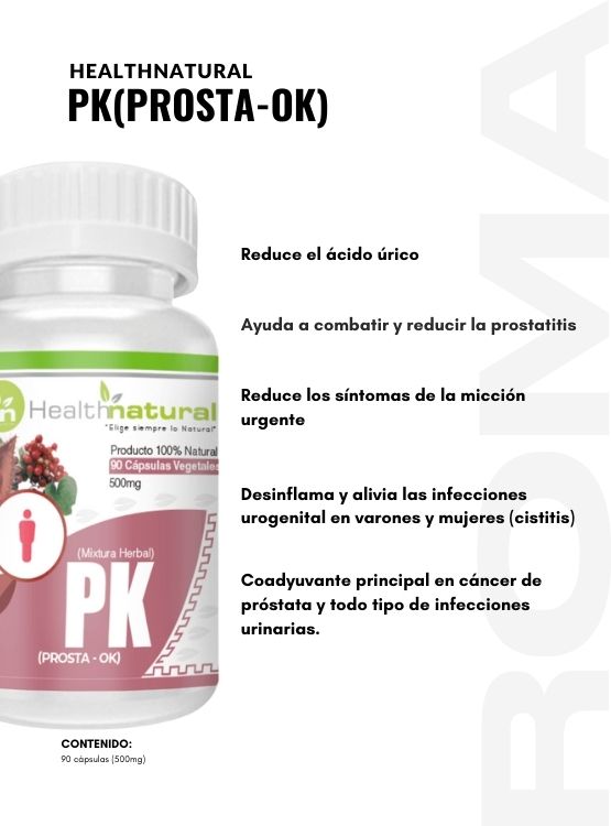 PK(PROSTA-OK) HEALTHNATURAL 500MG + REGALO PASTILLERO - 2