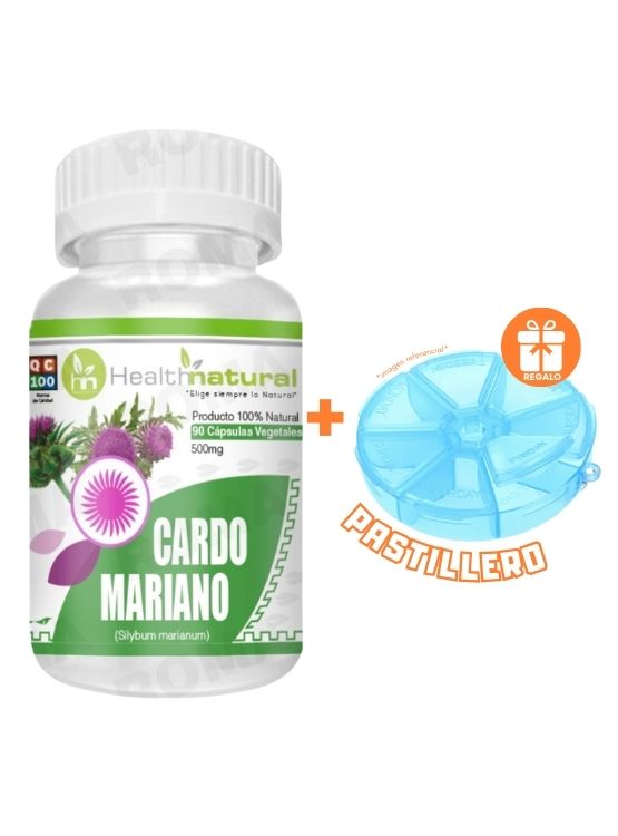 CARDO MARIANO HEALTHNATURAL 500MG + REGALO PASTILLERO - 1
