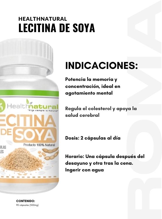 LECITINA DE SOYA HEALTHNATURAL 500MG + REGALO PASTILLERO - 3