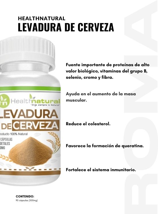 PACK 2 LEVADURA DE CERVEZA HEALTHNATURAL 1000MG + REGALO PASTILLERO - 2
