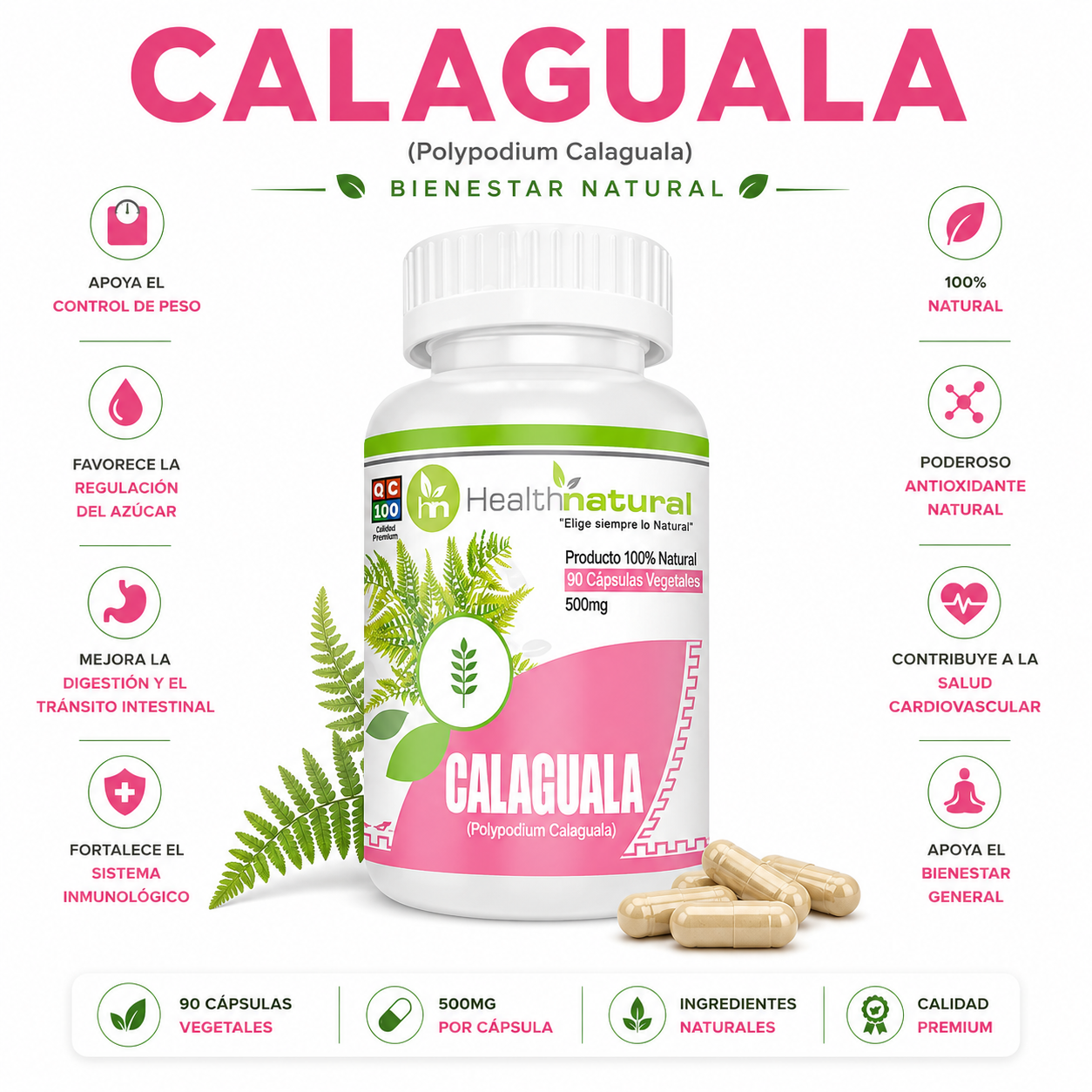 CALAGUALA HEALTHNATURAL 500MG - 1