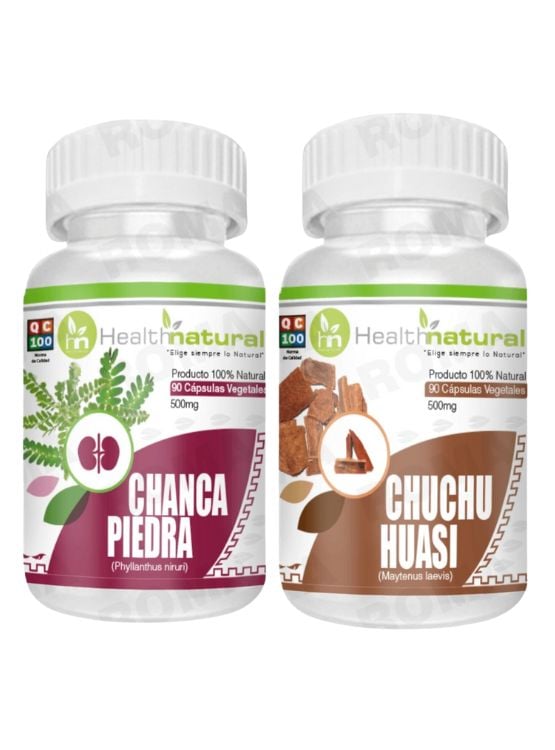 CHANCA PIEDRA HEALTHNATURAL 500MG + CHUCHUHUASI HEALTHNATURAL 500MG - 1