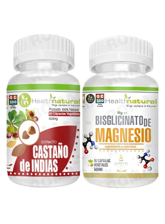 CASTAÑO DE INDIAS + BISGLICINATO DE MAGNESIO HEALTHNATURAL - 1